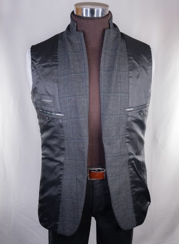 Banana Republic Sport Coat Jacket Blazer 38R Two Button Windowpane Patch Pockets - Picture 8 of 12