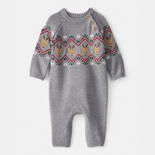 Brand New w/tags Carters Baby Long Sleeve Jumpsuit, Grey, 18 Months