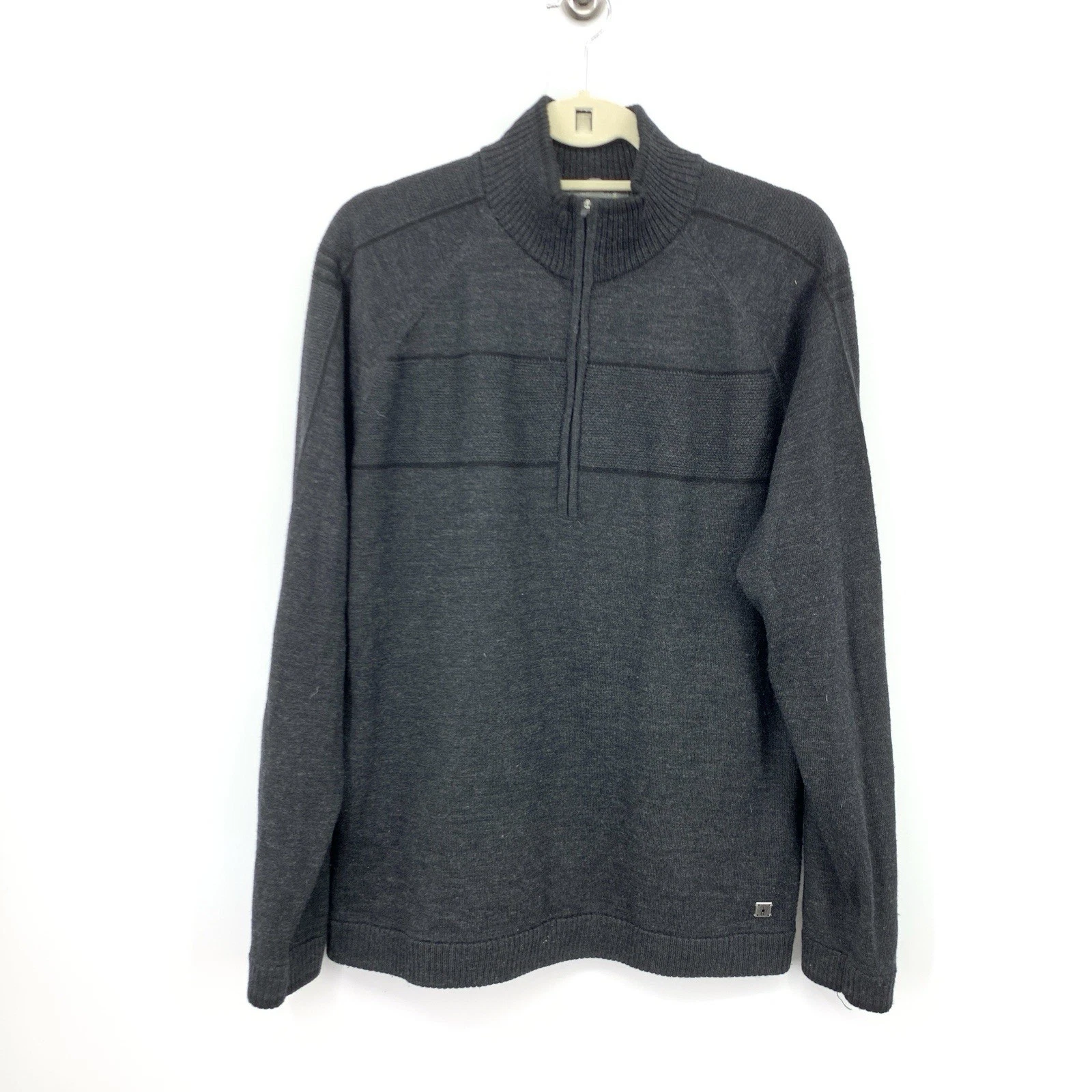 smartwool 1/4 zip pullover knit merino wool sweater