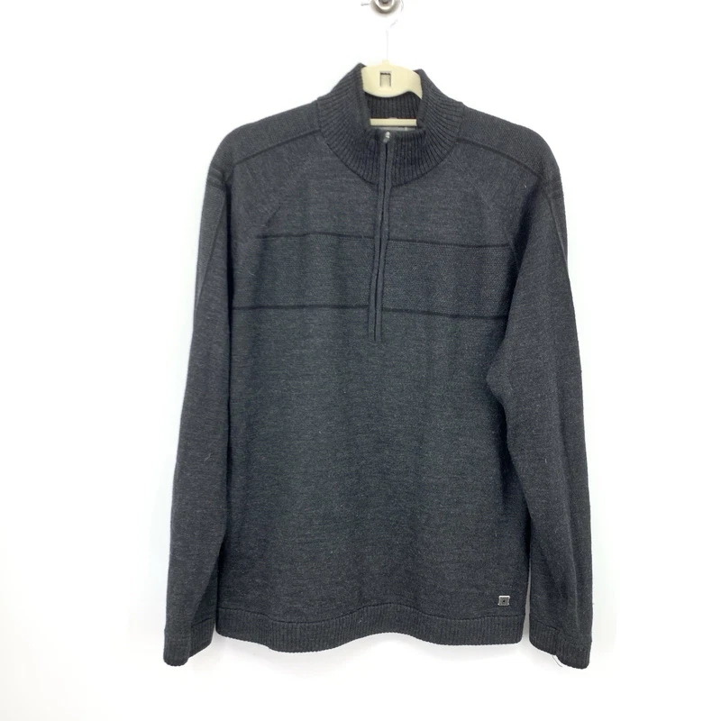 smartwool 1/4 zip pullover knit merino wool sweater