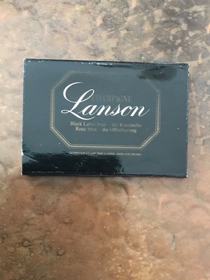 Vintage Matchbox Champagne Lanson Hotel Bern unstruck