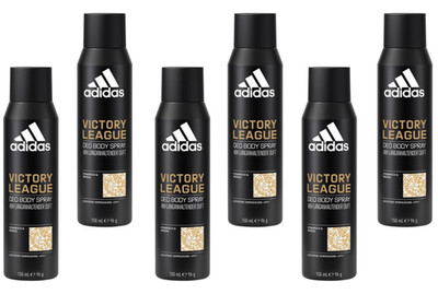 6x adidas Victory League Deo Body Spray 48H Schutz, 150ml (6er Pack)