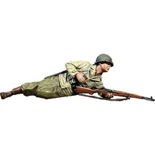 U.S. Infantryman Prone Loading M1 Garand 1943-45 1/30 Figur WILLIAM BRITAIN ...