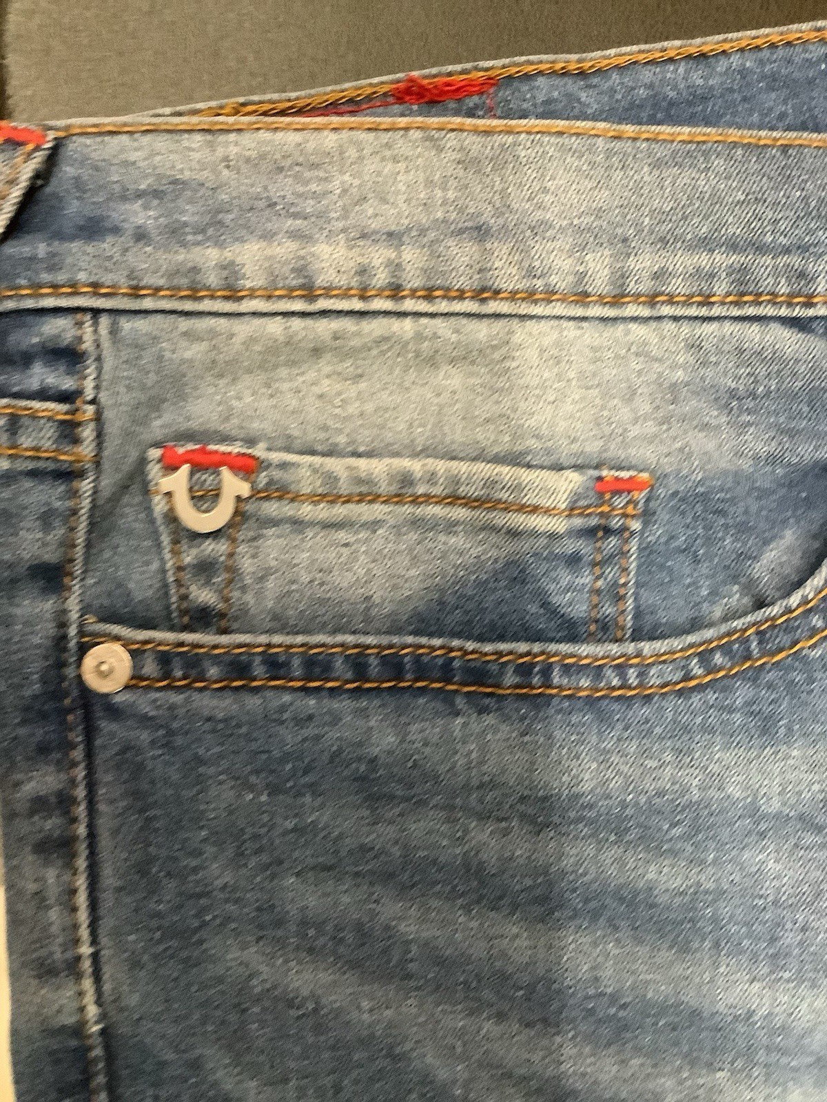 True Religion Mens Rocco Relaxed Skinny Jeans Moto New $219 W 42 L32 thumbnail 4