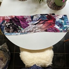 Ted Baker Crystals Design Geometric Long Skinny Silk Scarf