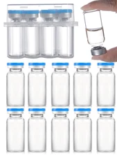 20Ml Glass Vials - Sterile Empty Vials with Sealed Cap (10 Pack)