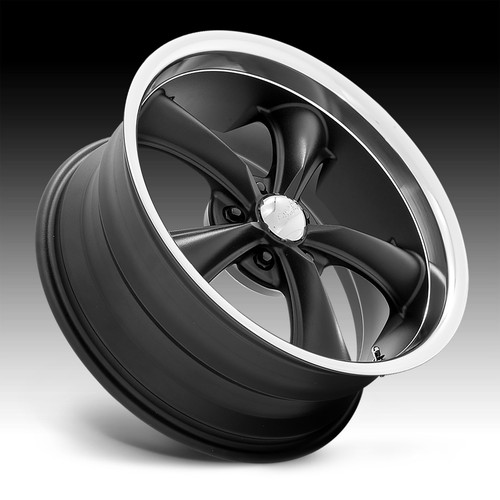 American Racing Vintage VN338 Boss TT Textured Black 20x10 5x4.75 2mm - Picture 2 of 3