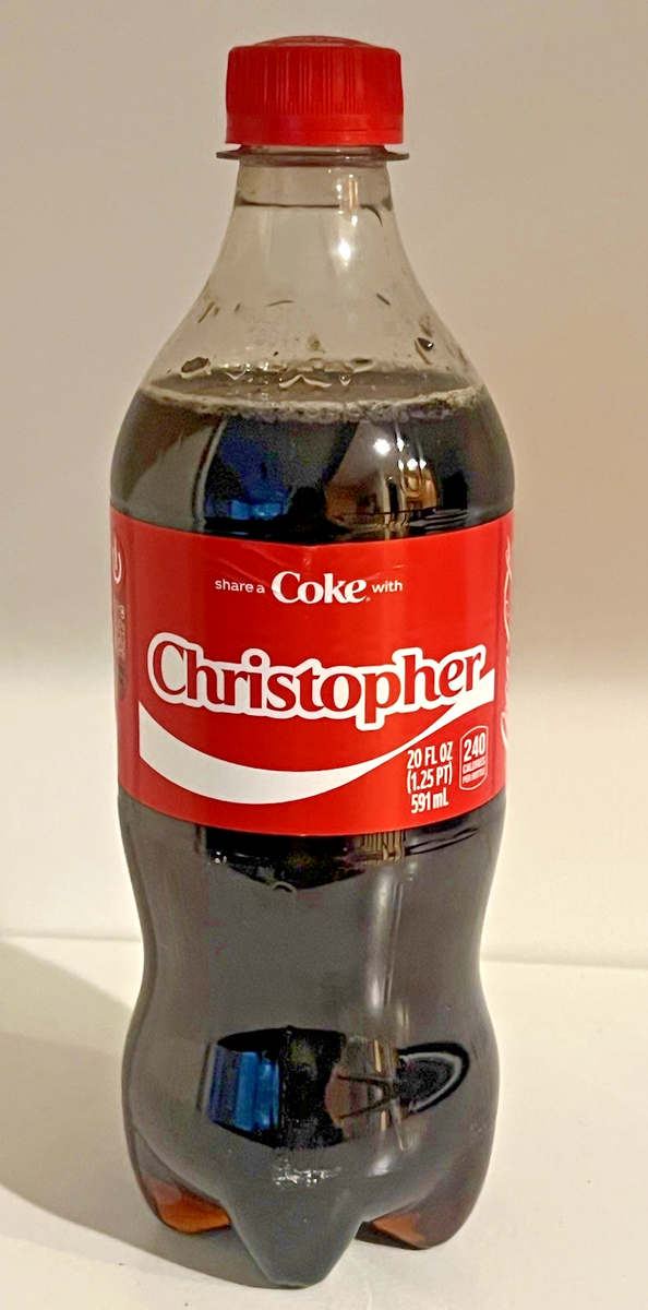 SHARE A COKE with CHRISTOPHER 2025 Personalized Gift 20oz