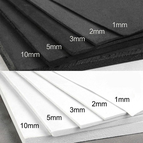 1~10mm EVA Foam Sheets Grey White Black Sponge Paper DIY Craft - Picture 1 of 8