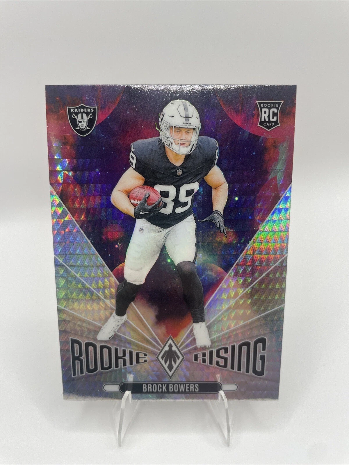 2024 Phoenix Brock Bowers Silver Wave Rookie Rising RC Raiders