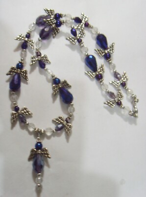 vintage Angel wings hand crafted custom made religious necklace 53073