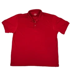 Champions Tour Men's Golf Polo 2XL Red Short Sleeve Lightweight Tennis Casual