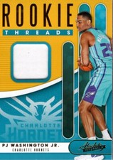 2019-20 Absolute Memorabilia Rookie Threads Level 1 38 PJ Washington Jr. Jersey 