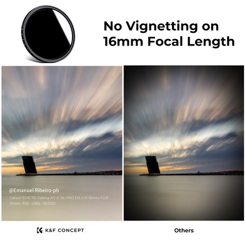 K&F Concept Fader Variable ND Filter 37/40.5/43/46/49/52/55/58/62/67/72/77/82mm - Picture 42 of 124