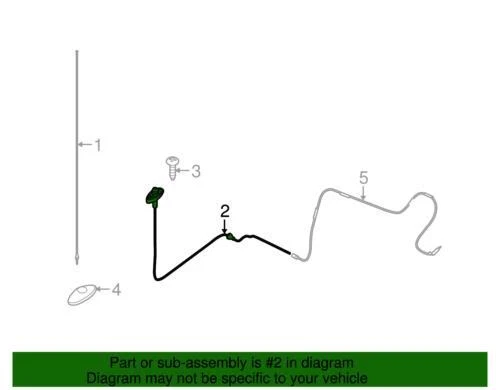 Base de antena de radio genuina Ford 2008-2024 E-350 Super Duty E-150 8C2Z-18A984-A Foto 2 de 2