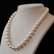Necklace Chain Choker Cream Faux Pearl Wedding Bride Women Gift Birthday