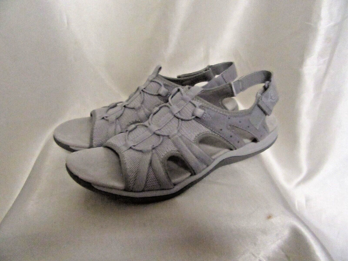 WOMEN`S EASY~SPIRIT SPORT SANDALS SIZE 10M NEW GREY