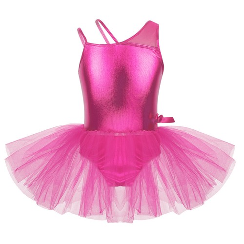 Girls Sequined Tutu Ballet Dress Kid Dance Leotard Gymnastics Costume Dancewear - Picture 17 of 17