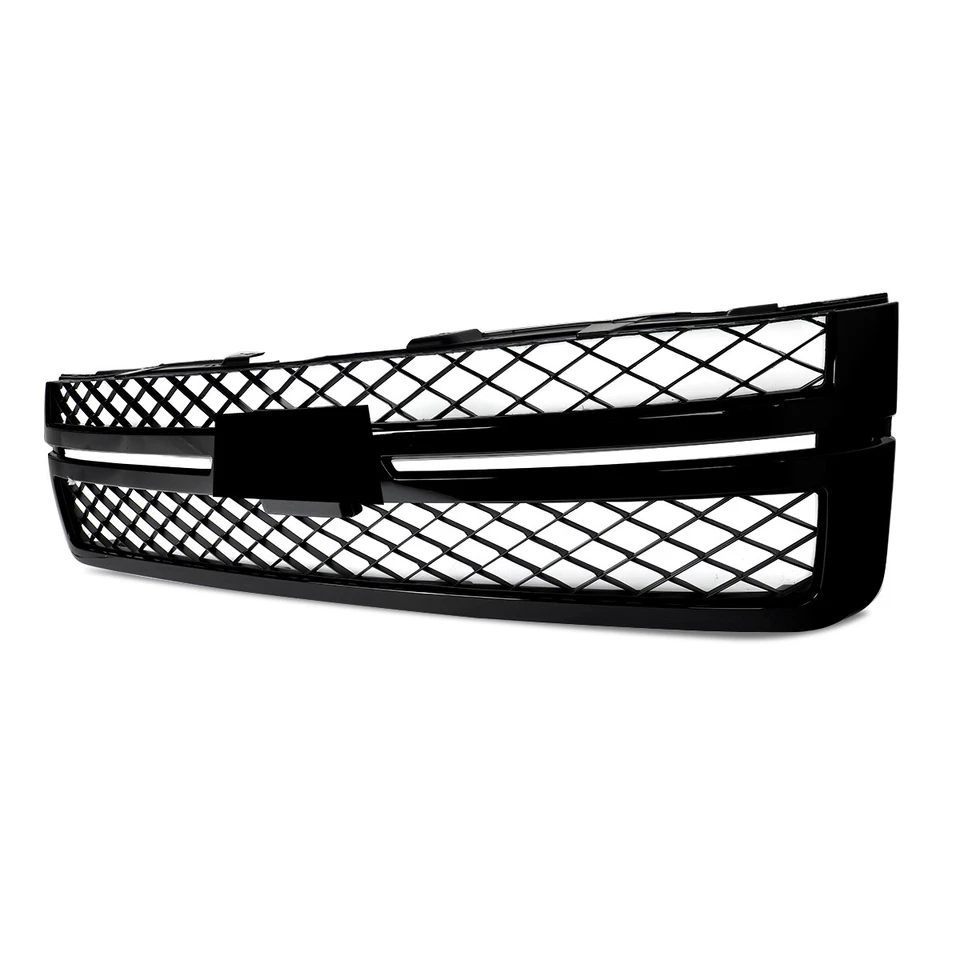 For 2011-14 Silverado 2500 HD Silverado 3500 HD Grille Assembly Gloss Black Foto 4 de 4