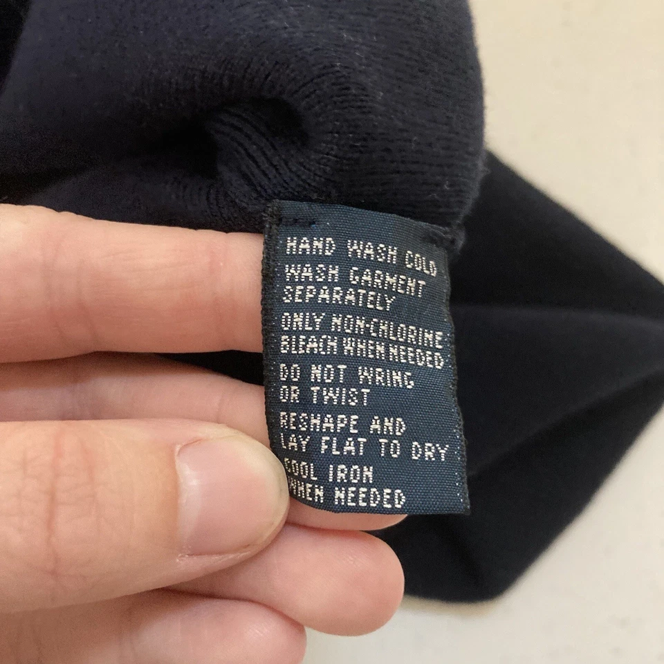 Polo Ralph Lauren Sweater Vest Pima Cotton Navy Blue V-Neck Mens 4LT - Imagem 3 de 4