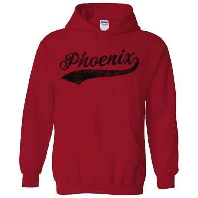 Phoenix Baseball Script - Hometown  SPORTS TEAM Hoodie - Red