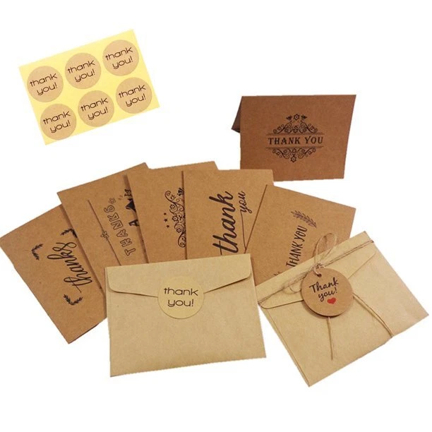 6 tarjetas de agradecimiento diferentes con sobres para boda notas de agradecimiento mensaje Foto 2 de 4