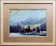 Earl Biss "Mountain Crows" Limited Edition Serigraph on Paper framed Hand Signed