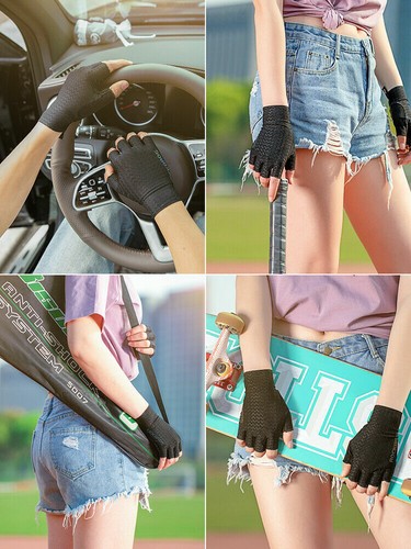 Rockbros Fahrrad fingerlose Handschuhe stoßfest atmungsaktiv Radfahren halb kurze Handschuhe - Bild 10 von 11