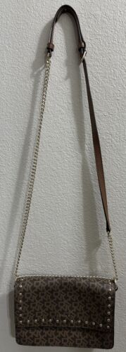 DKNY  Donna Karen New York, Logo crossbody new, Brown, Black, gold accents - Picture 1 of 6