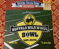 Official 2012 Buffalo Wild Wings Bowl Patch Michigan State vs TCU Horned Frogs
