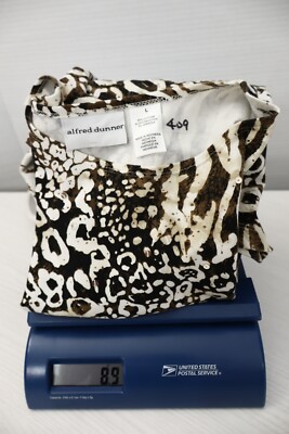 NWT ALFRED DUNNER Women's Stretch Cotton Top 3/4 Sleeve