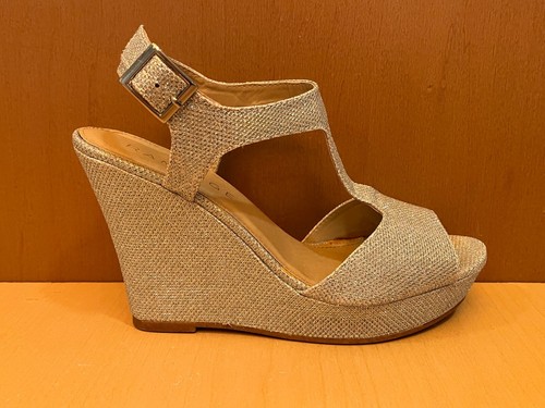 Rampage Wedge Platform Sandal Womens 7.5 Silver Glitter Shoes Party Dance - Picture 11 of 18