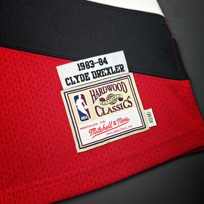 100% Authentic Clyde Drexler Mitchell Ness 83 84 Trail Blazers