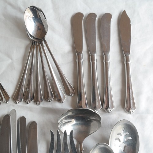 (46) Pcs Oneida Juilliard Pattern Cube mark Stainless flatware set USA - Picture 3 of 7