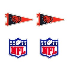 NFL Chicago Bears Football Team For Crocs Shoe Charms Jibbitz - 4 pieces