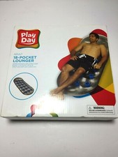 Pool Lounger Play Day 18 Pocket Lounger 5.6 ft x 2.2 ft Float Chair