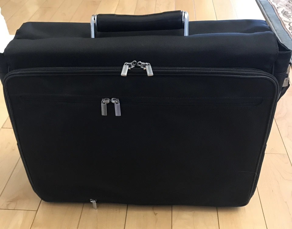 Porsche Design Men's Briefcase Messenger Bag Shoulder Laptop Bag Black 17” X 12” - Image 2 of 4