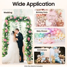 Wedding Arch Backdrop Metal Stand Square Flower Rack Frame Garden Party Decor US