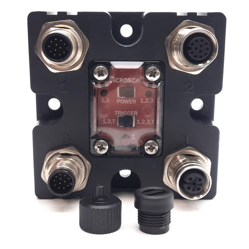 Microscan 98-000103-02 QX-1 Interface Device M12 12-Pin Male M12 12/8 ...