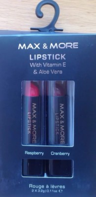 2 natürliche Lippenstifte Vitamin E & Aloe Vera BEAUTY MAKE UP Himbeere Weihnachtsgeschenk