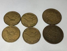 Vintage Arcade Tokens ShowBiz Pizza & Aladdin's Castle