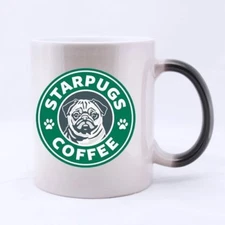 Star Pugs RINGER Mug - Printed Ceramic Coffee Tea Cup Gift