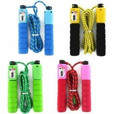 Fitness Skipping Jumping Gyming Workout Rope Counter Speed Exercise Foam Handles