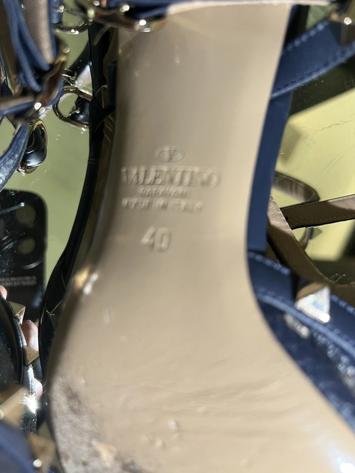 Autentiche décolleté Valentino taglia 40 nere con borchie Valentino