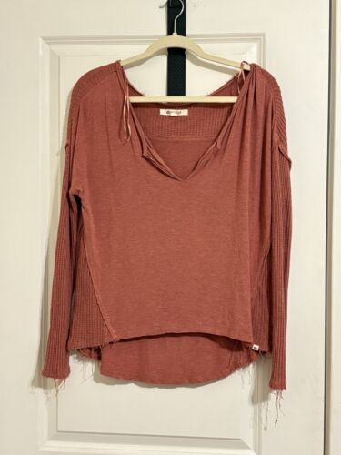 Worn In Feel Oversized Distressed Loose Gorpcore Ripcurl Surfer Beach Boho Top