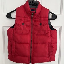 Baby Gap Puffer Vest Size 5T Red EUC 
