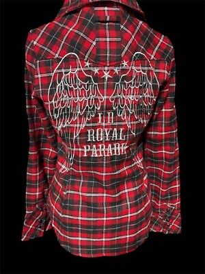 LIZ LISA Doll Embroidered Check Shirt Red Grungre Shibuya109 LIZ LISA Doll Embroidered Check Shirt Red Grungre Shibuya109