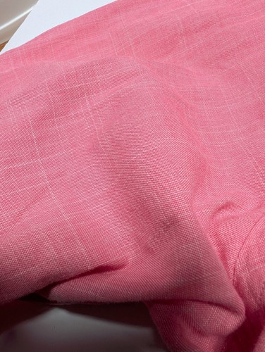 Eton Shirt, Long Sleeve, Mens, Slim, 16.5, 42, Pink with white lines, preowned - Picture 17 of 18