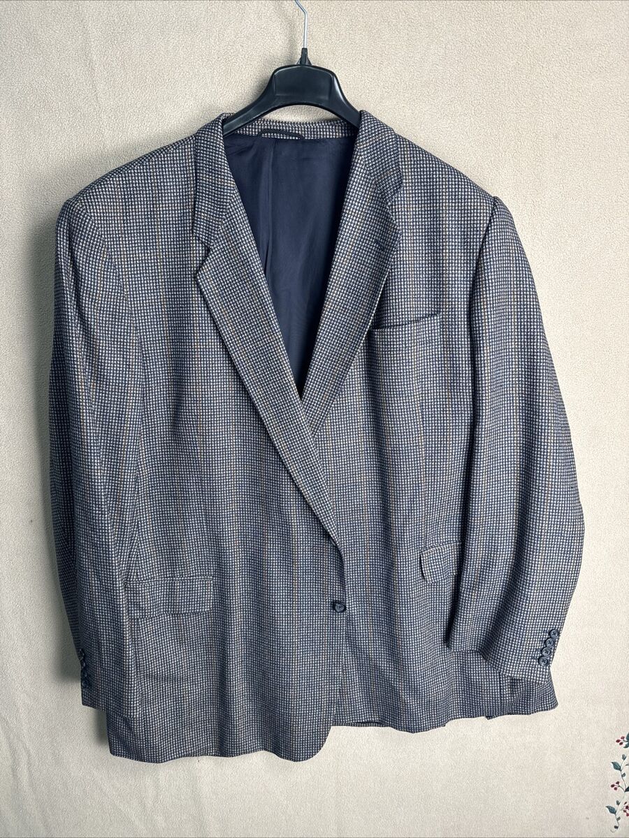 Tailor Hoff German size 134 Houndstooth Silk Wool Sports Tailor Hoff German size 134 Houndstooth Silk Wool Sports