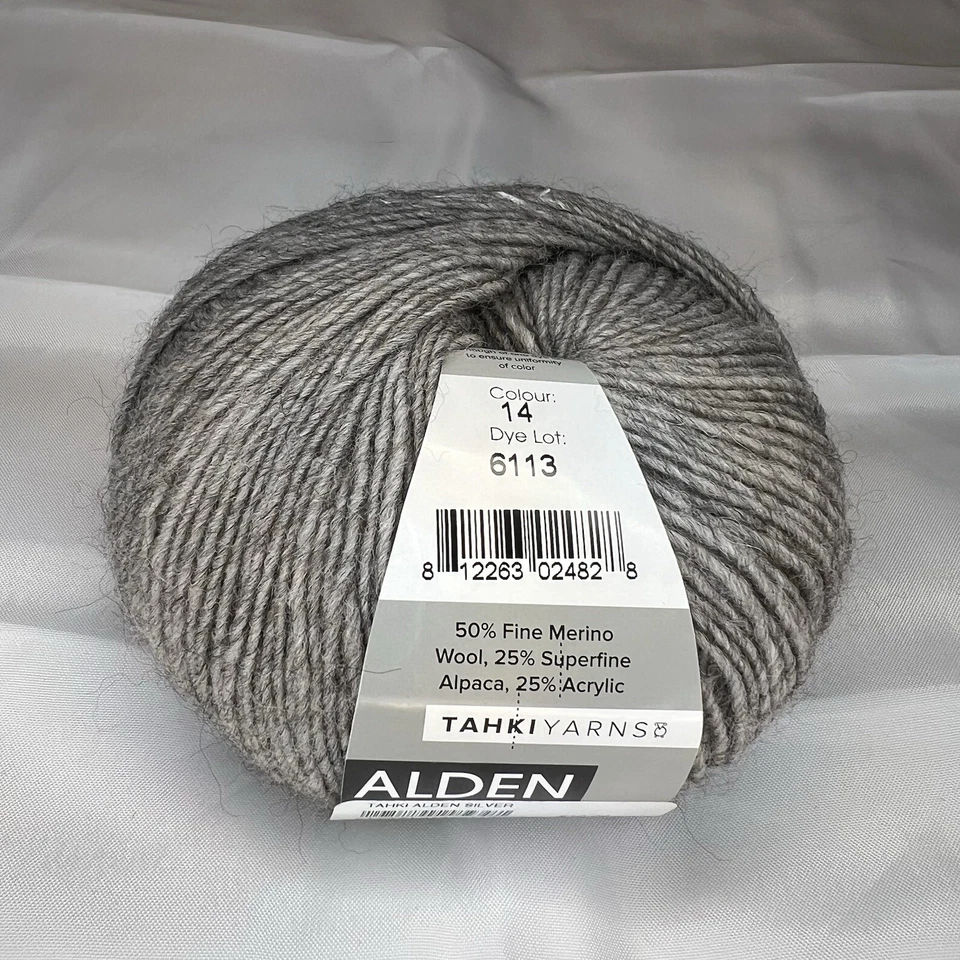 Fios Tahki prata amêndoa cobre 250 jardas lã alpaca acrílico 1,75 oz - Imagem 2 de 4